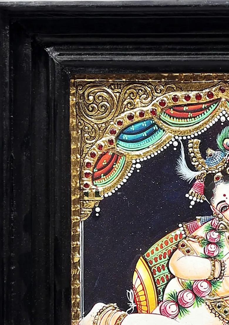 Butter Krishna Tanjore Painting