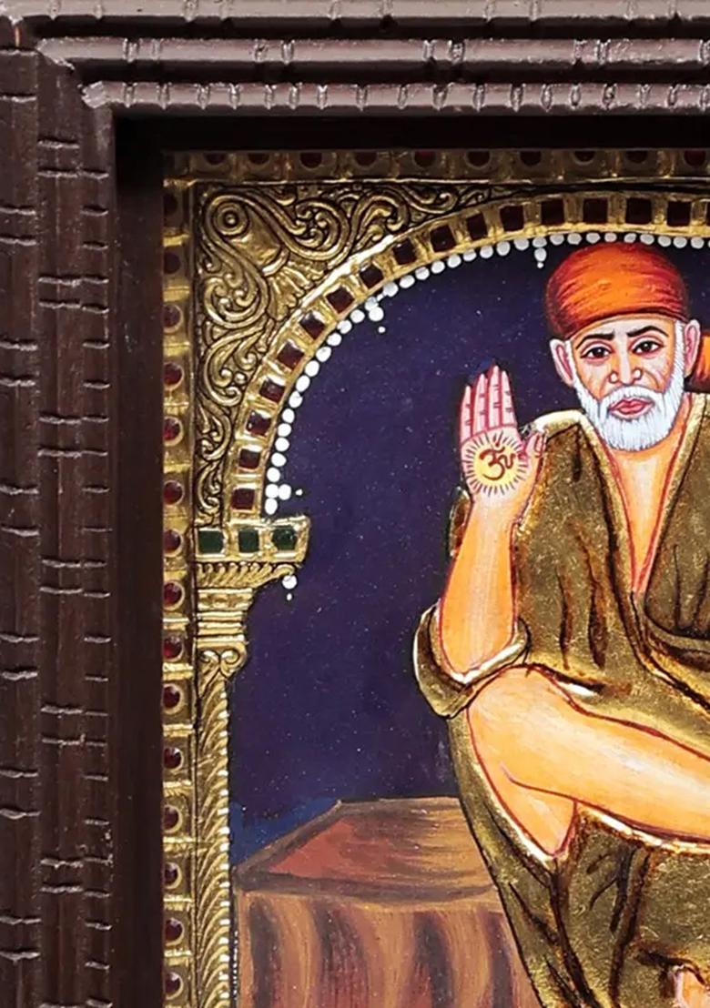 Shirdi Sai Baba Tanjore Painting