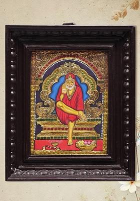 Shirdi Sai Baba Tanjore Painting