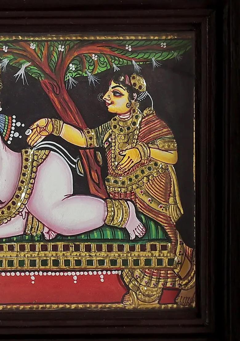 Navaneeta Krishna Tanjore Painting