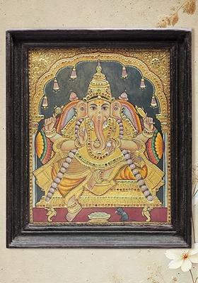 Bhagwan Ganesha Tanjore Painting