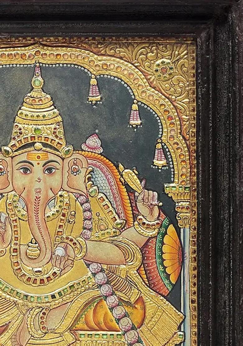 Bhagwan Ganesha Tanjore Painting