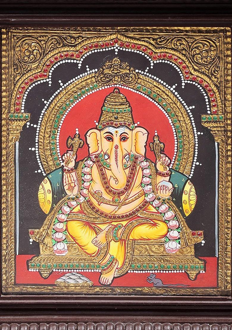 Bhagwan Ganesha Tanjore Painting