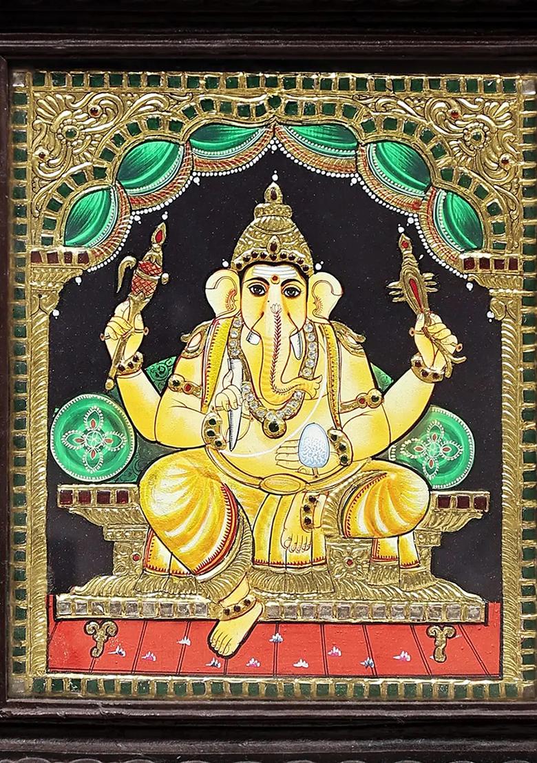 Lord Ganesha Tanjore Painting