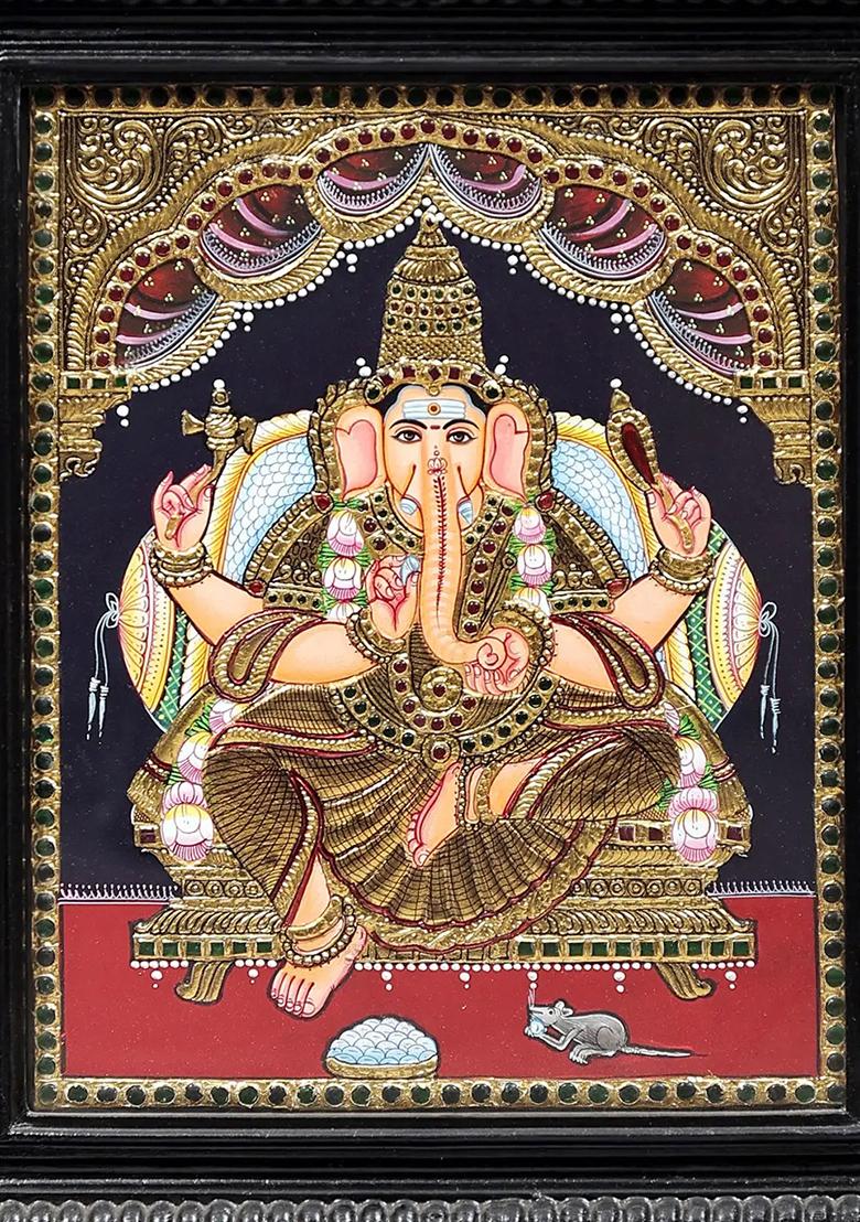 Bhagwan Ganesha Tanjore Painting