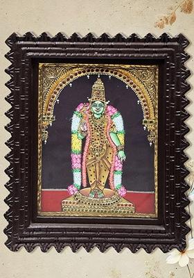Goddess Meenakshi Tanjore Painting