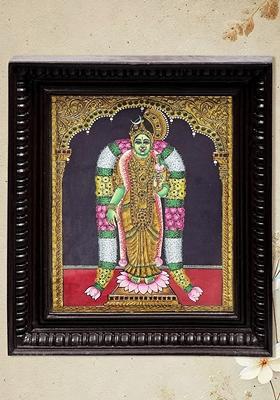 Goddess Meenakshi Tanjore Painting