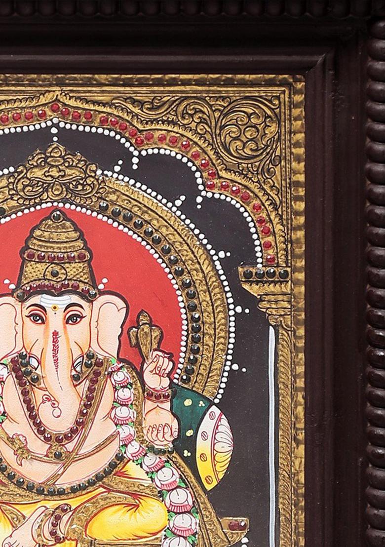 Lord Ganesha Tanjore Painting