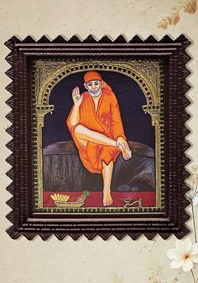 Shirdi Sai Baba Tanjore Painting