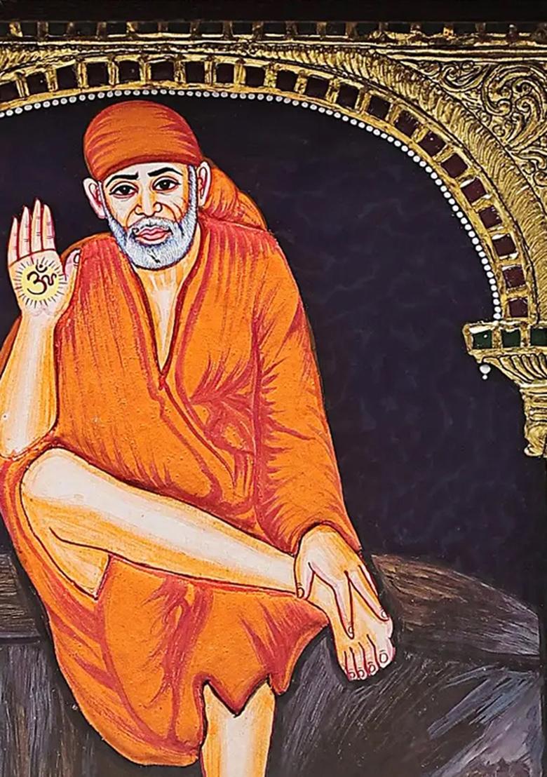 Shirdi Sai Baba Tanjore Painting