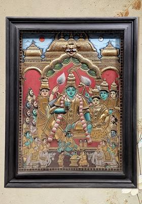 Rama Darbar Tanjore Painting