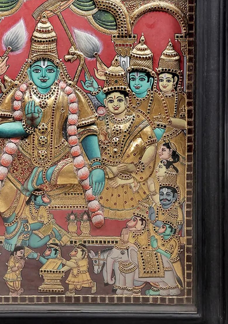 Rama Darbar Tanjore Painting