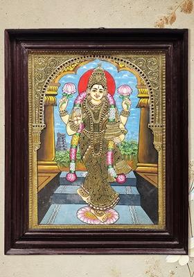 Goddess Lakshmi Tanjore Painting