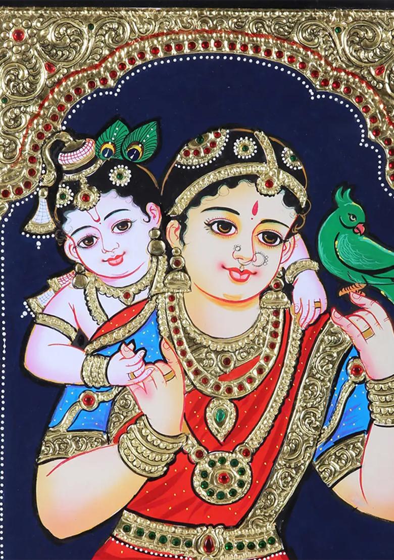 Yashoda Krishna Tanjore Painting