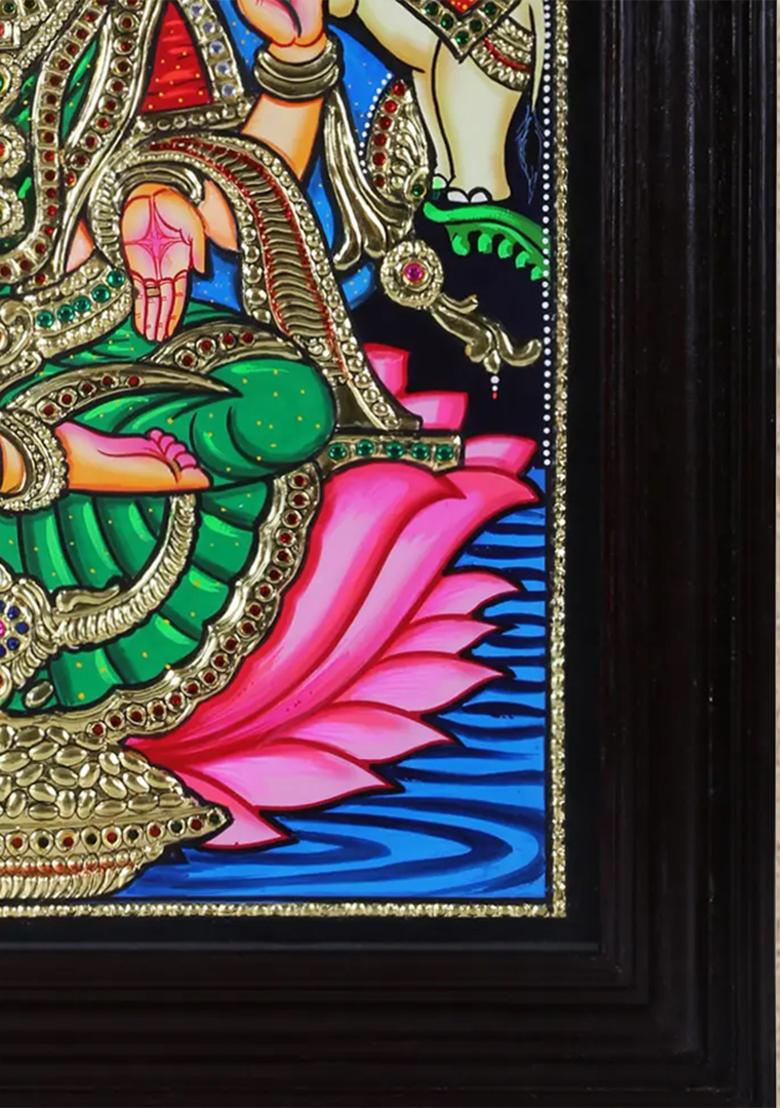 Devi Gajalakshmi Tanjore Painting