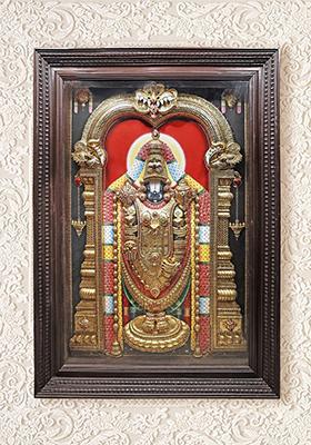 Super Fine Lord Venkateshvara Tanjore Painting