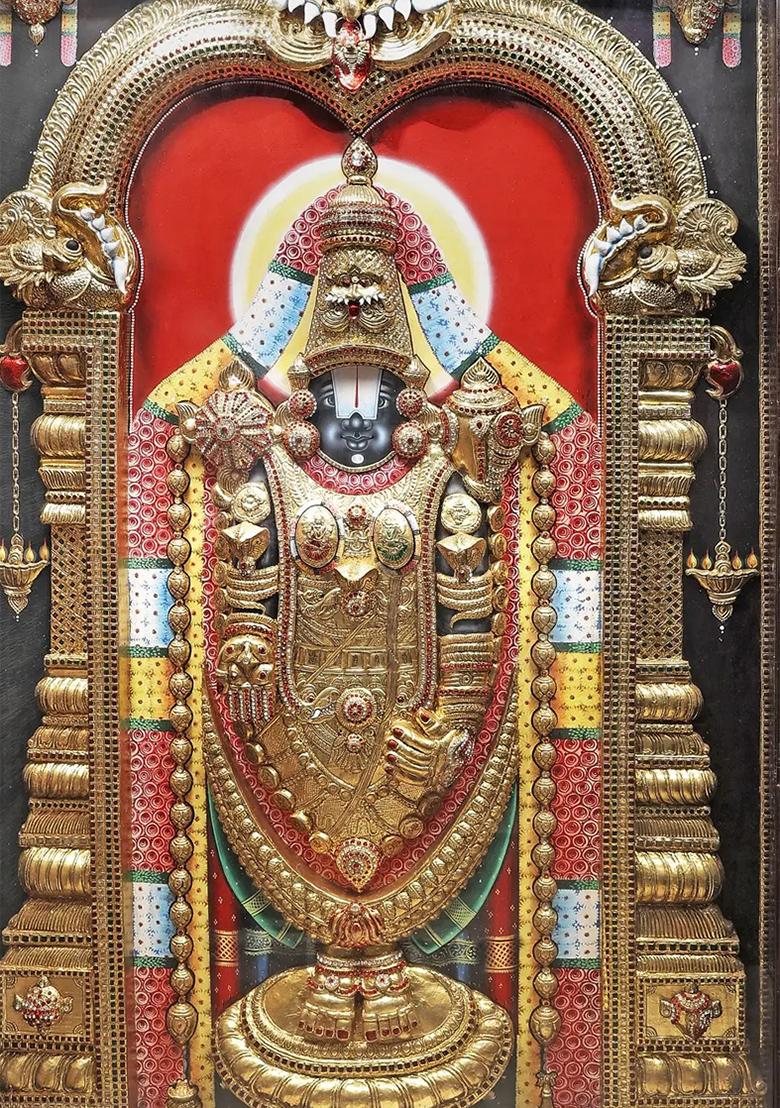 Super Fine Lord Venkateshvara Tanjore Painting