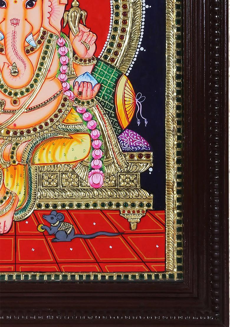 Lord Ganesha Tanjore Painting
