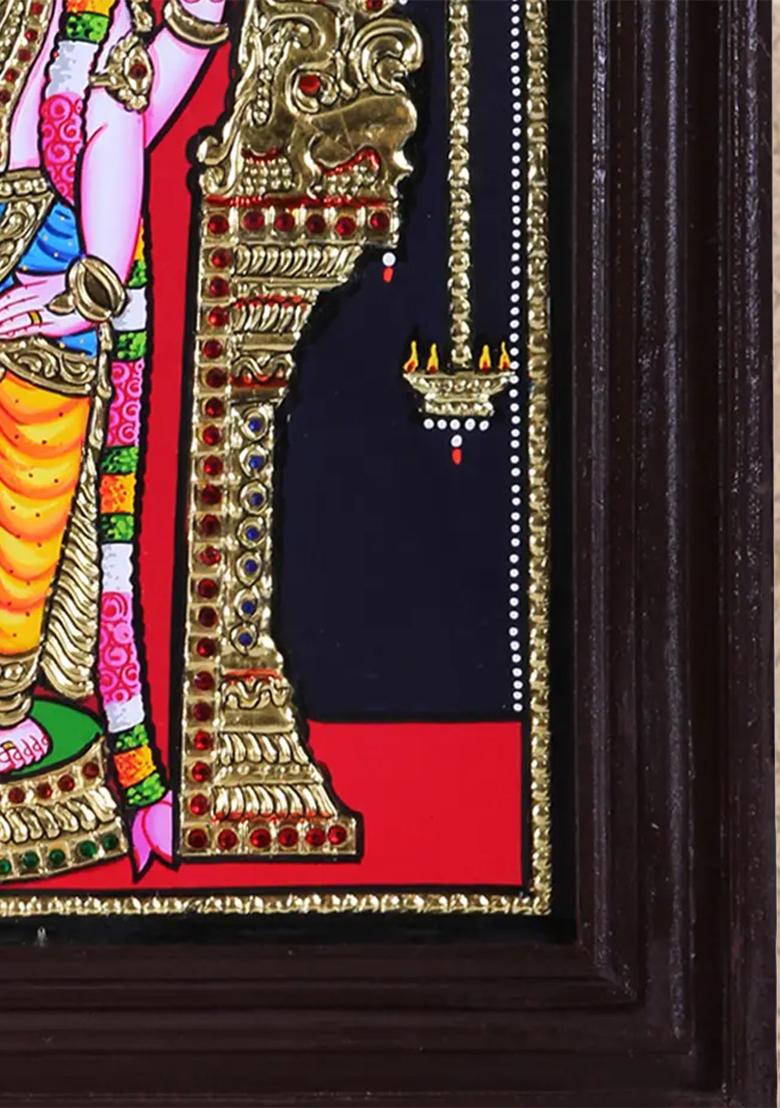 Handcrafted Lord Ktikeya Tanjore Painting