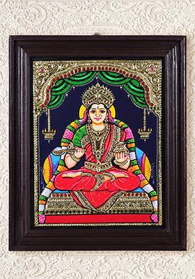Handcrafted Goddess Annapurna Tanjore Painting