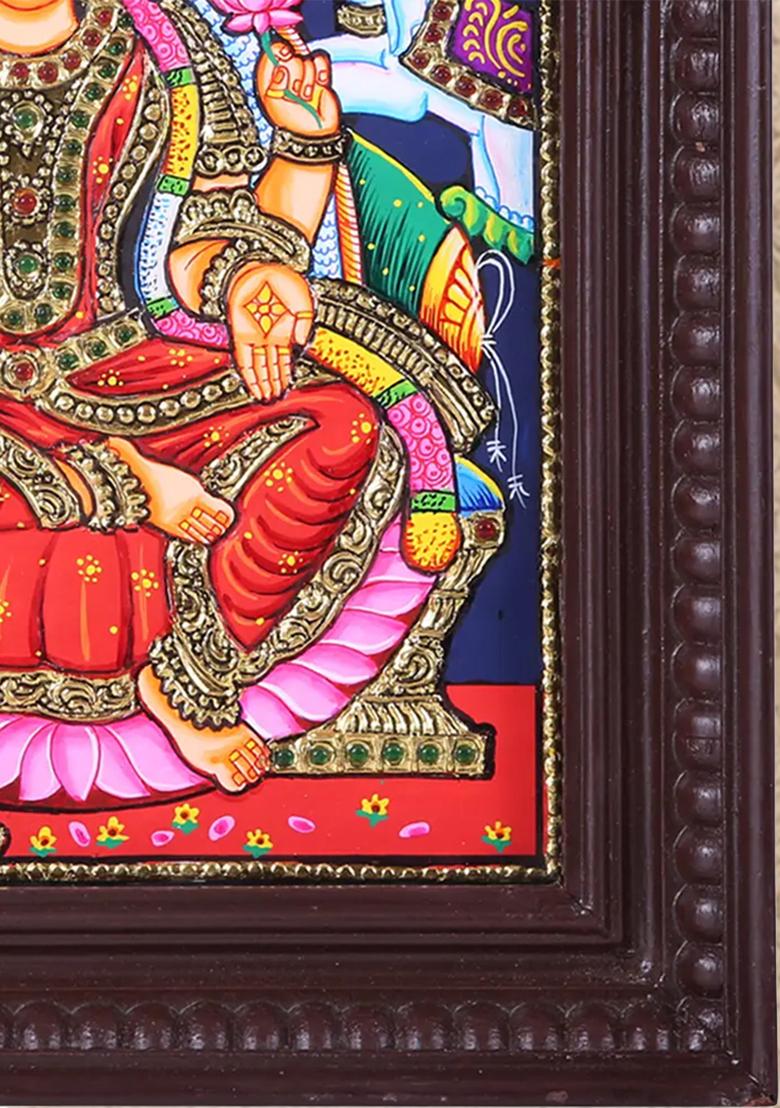 Handcrafted Goddess Gajalakshmi Tanjore Painting