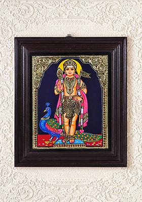Lord Ktikeya Tanjore Painting