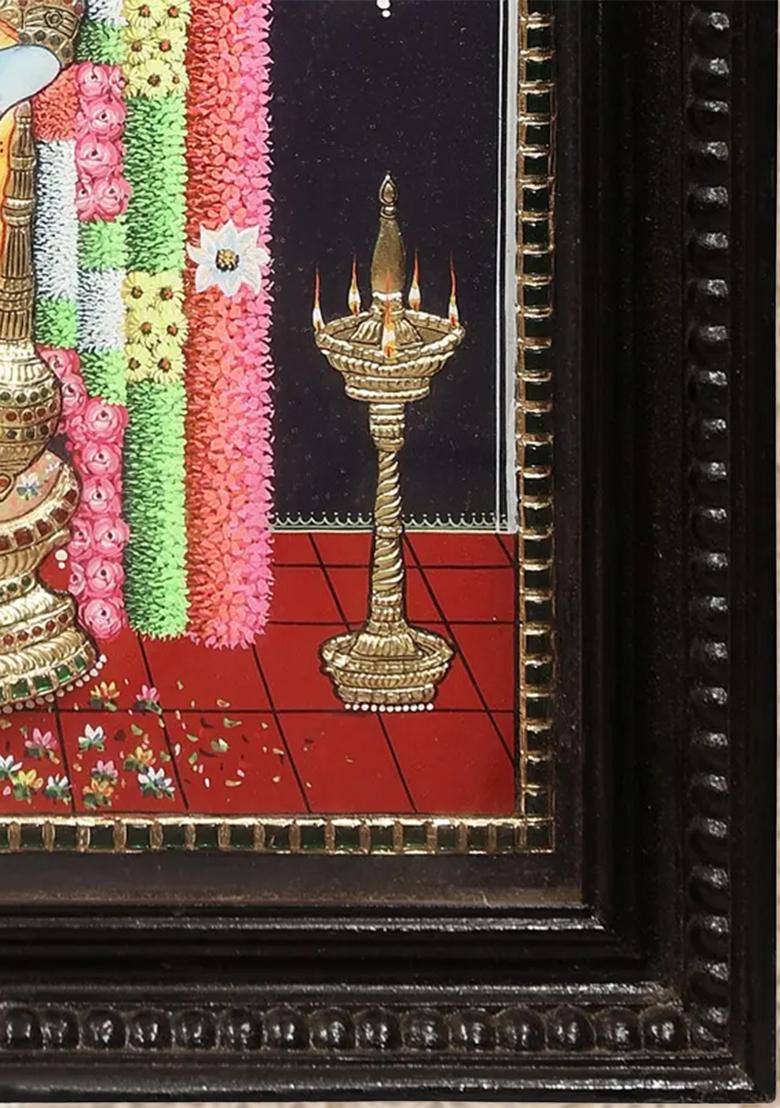 Sacred Shree Guruvayurappan Tanjore Painting