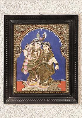 Radha Krishna Tanjore Painting