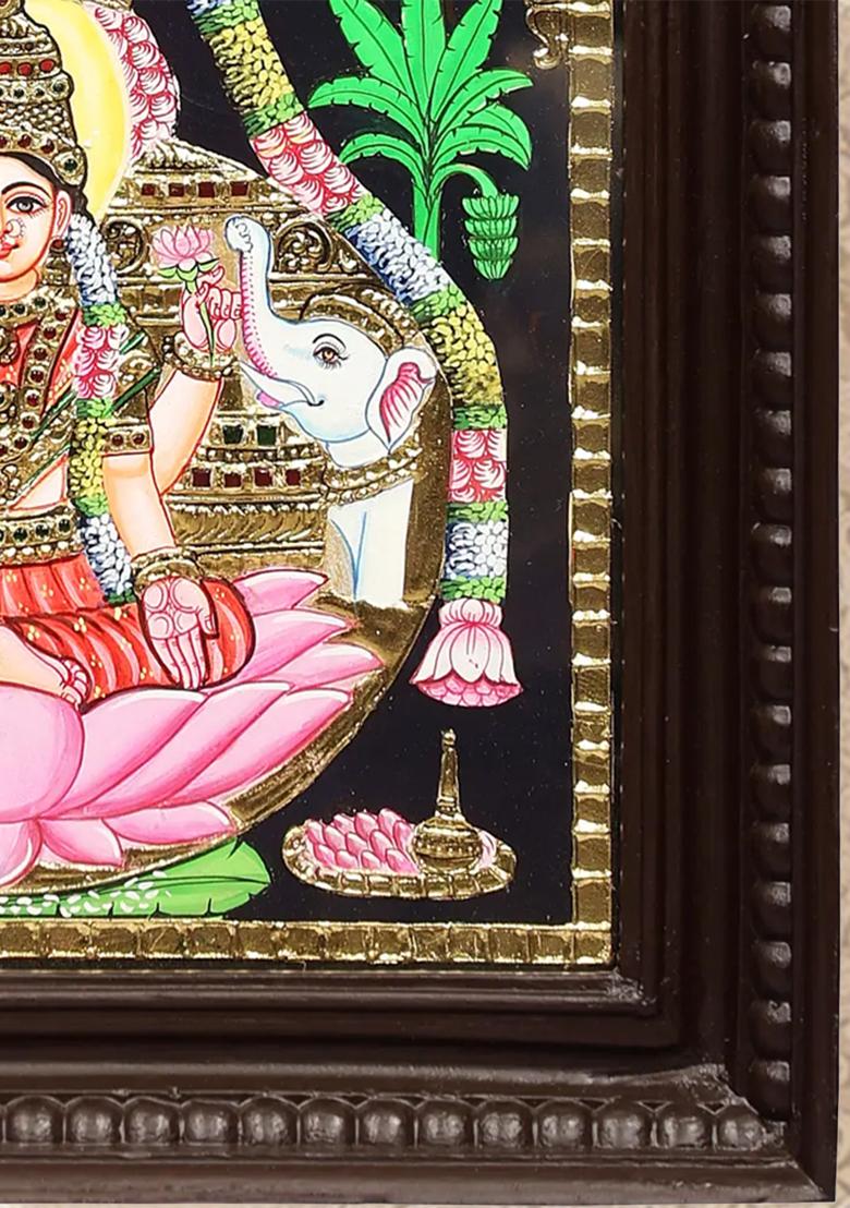 Gajalakshmi Tanjore Painting