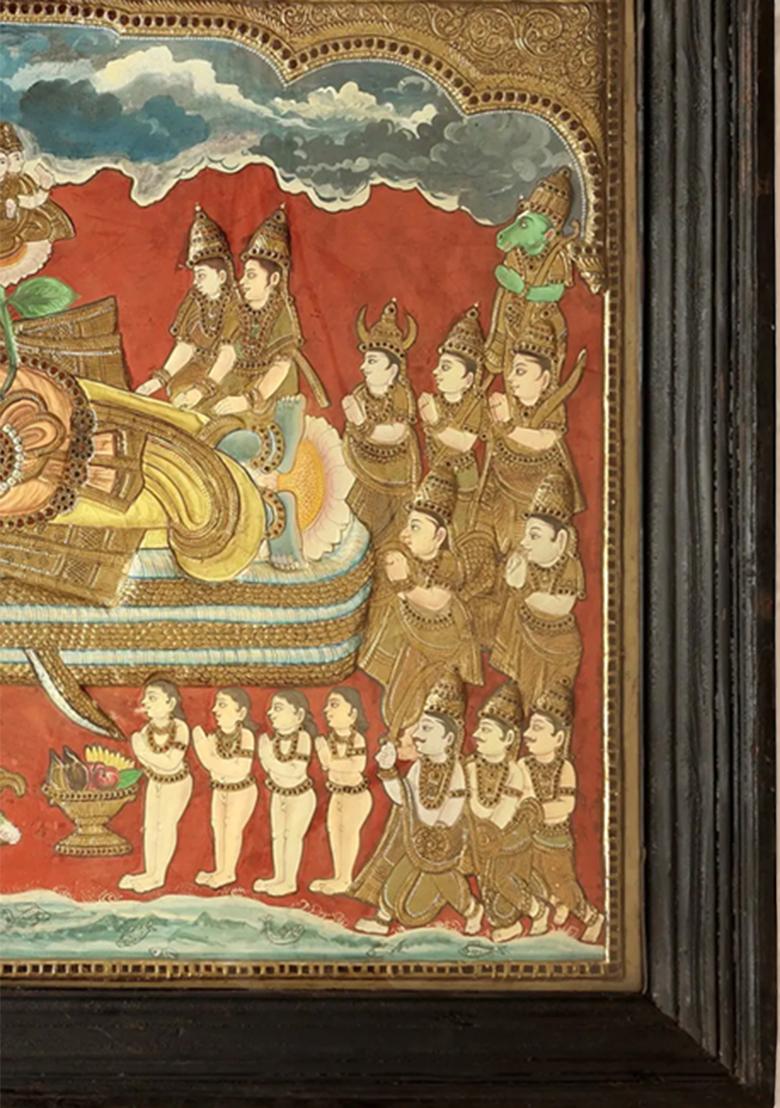 Majestic Shree Padmanabha Swamy Tanjore Painting