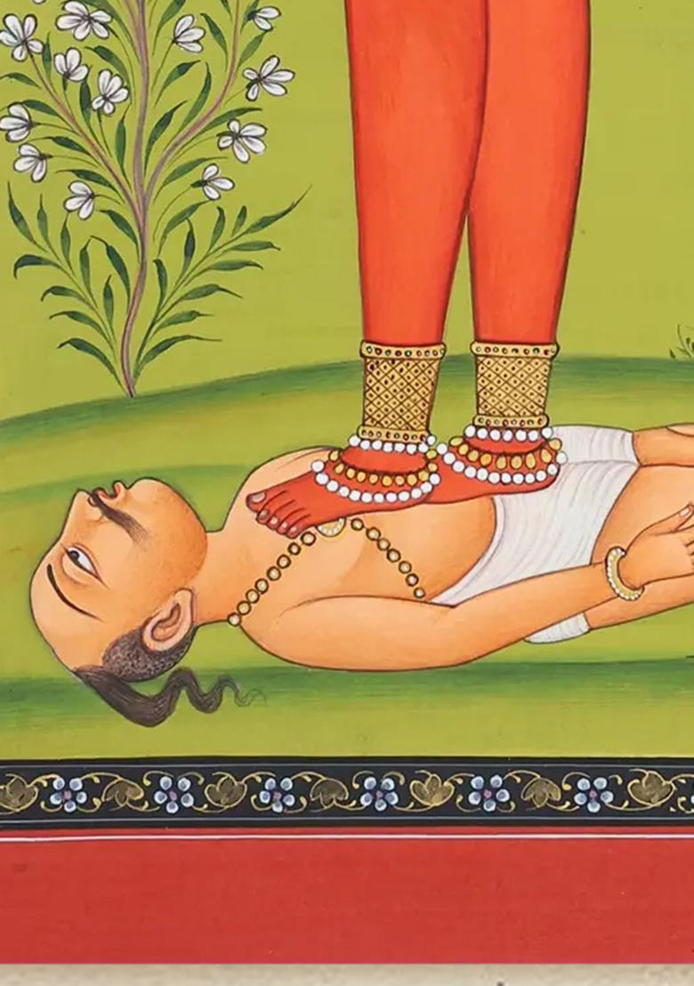 Chhinnamasta The Fierce Tantric Goddess of Transformation Jaipur Watercolor Art