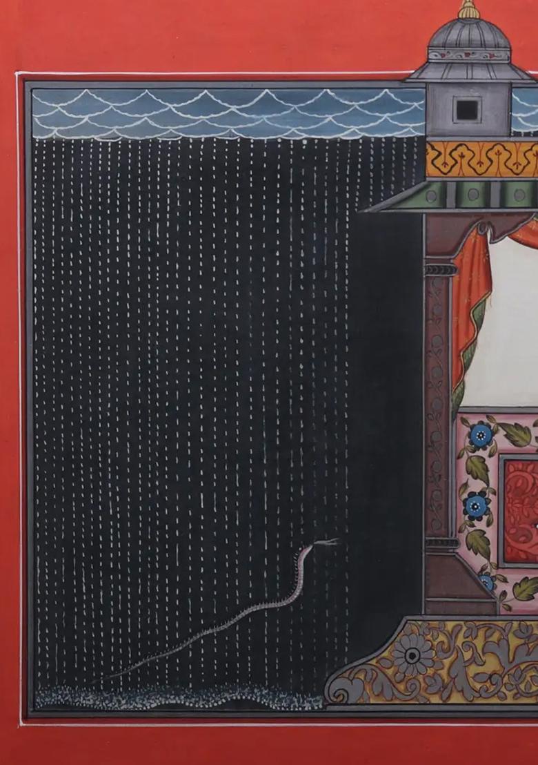 Radha Krishna Watercolor Painting Eternal Love in Hindu Art