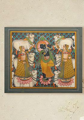 Bhagawan Krishna Playing Flute