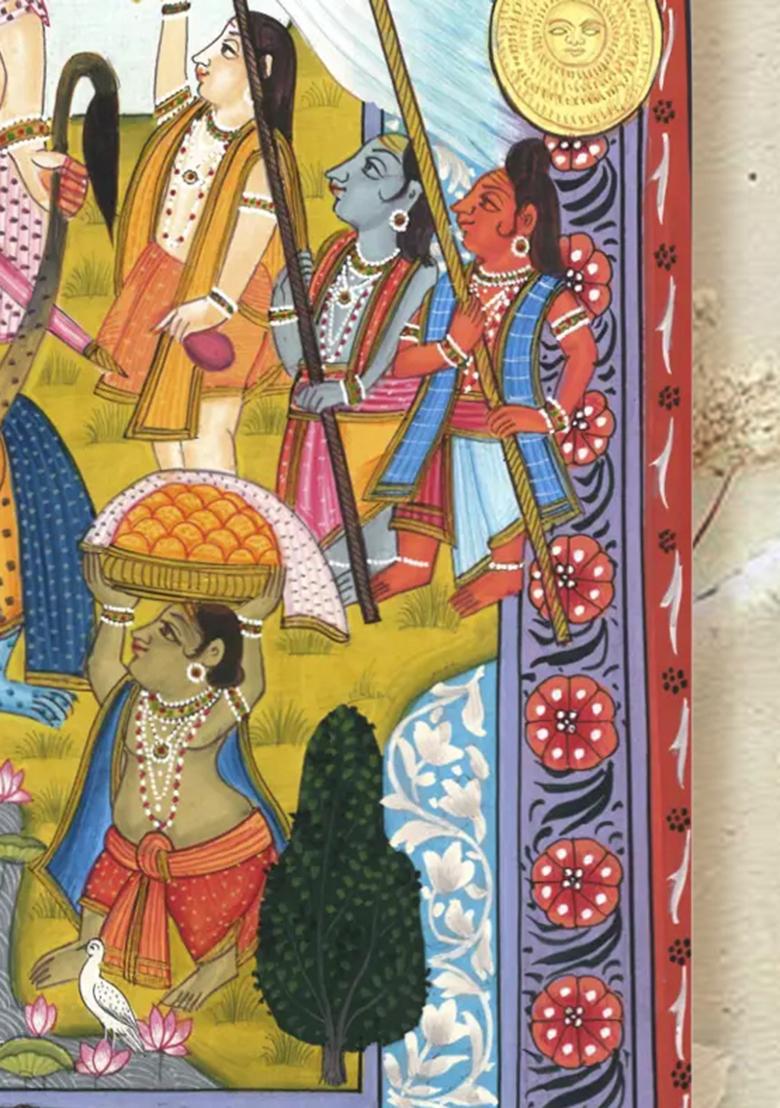 Lord Ganesha Celebrating Festival Painting