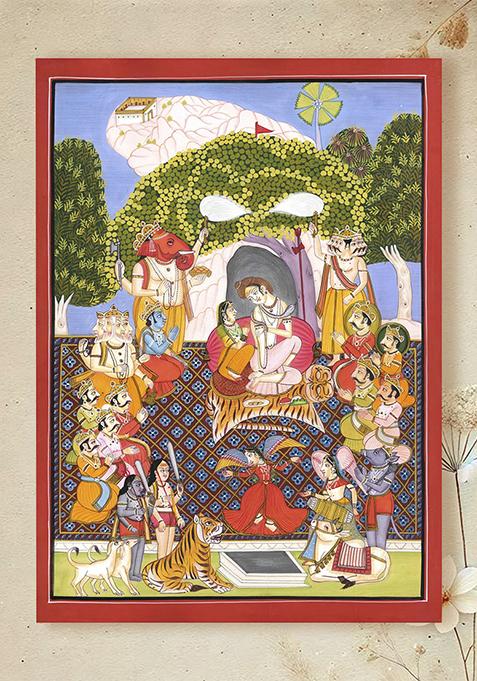 Shiva and Parvati on Mount Kailash