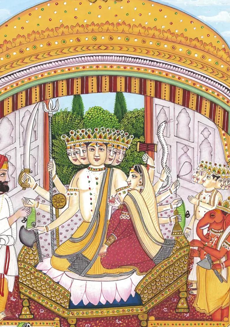 Shrinathji Kamal Talai Divine Artwork Inspired by Shrinathji