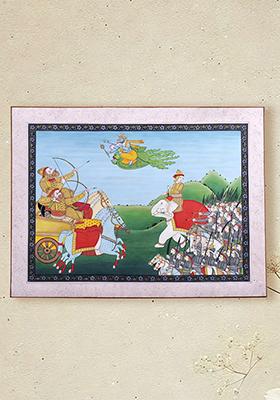 Lord Varaha Avatara of Vishnu Divine Painting of the Boar Incarnation