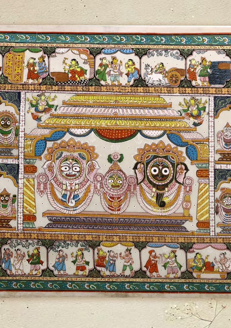 Large Shri Jagannath Ji Painting Divine Artwork