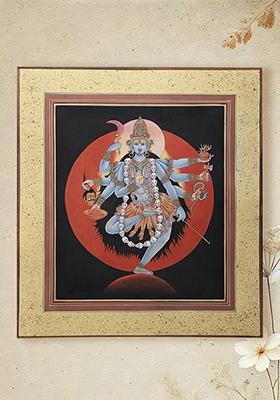 Goddess Mahakali Painting Divine Artwork of the Fearless Goddess