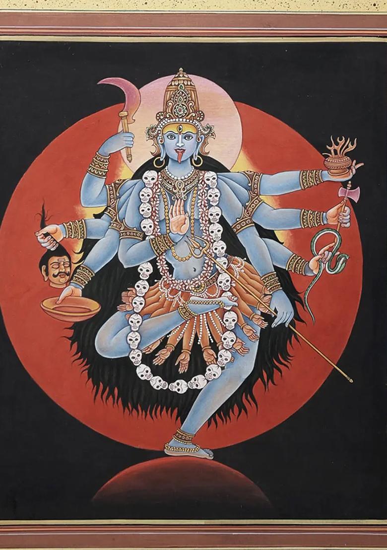 Goddess Mahakali Painting Divine Artwork of the Fearless Goddess
