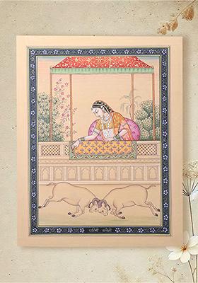 Ragini Kacheli The Consort of Raga Dipaka Traditional Indian Art