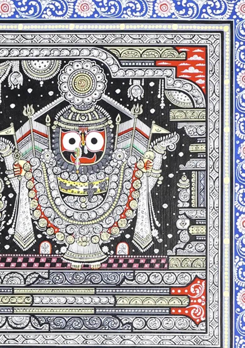Sacred Patachitra Painting of Bhagawan Jagannath Lord of the Universe
