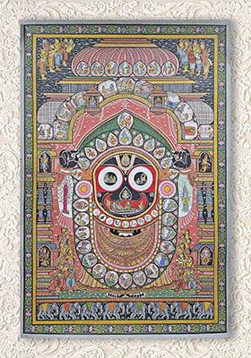 Divine Lord Jagannath Ji Traditional Patachitra Painting