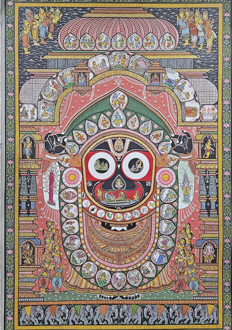 Divine Lord Jagannath Ji Traditional Patachitra Painting