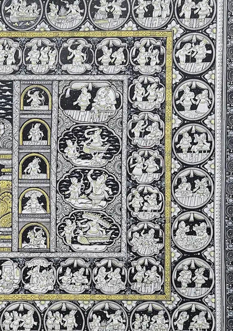 Ramayana Traditional Indian Folk Art Depiction