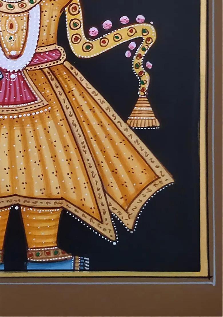 Shrinathji with Beautiful Dress Up Pichwai Painting