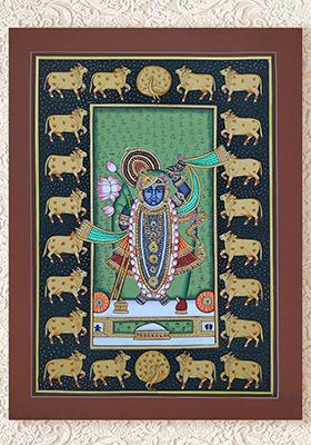 Shrinathji Beloved of Cows Pichwai Painting