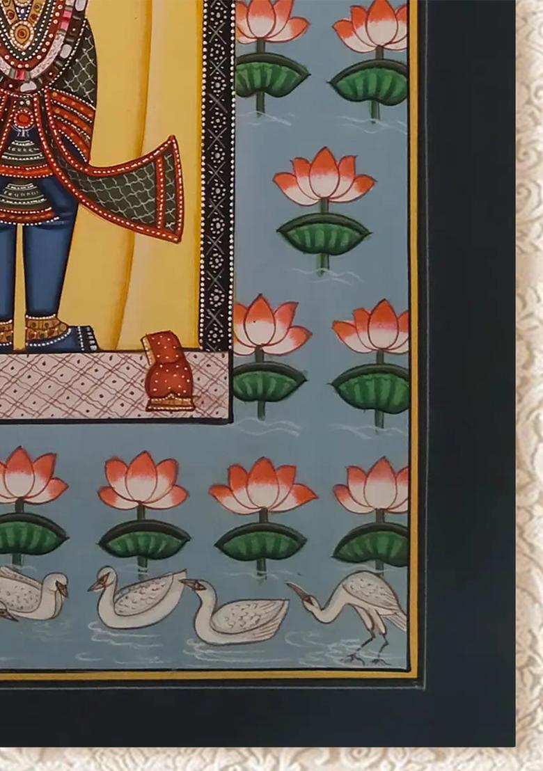 Shrinathji in Kamal Talai Pond Pichwai Painting