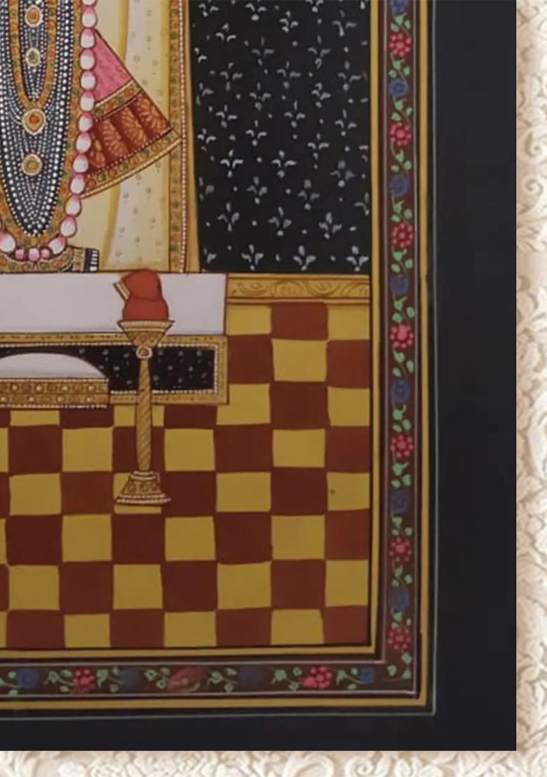 Adorable Lord Krishna as Shrinathji Pichwai Painting