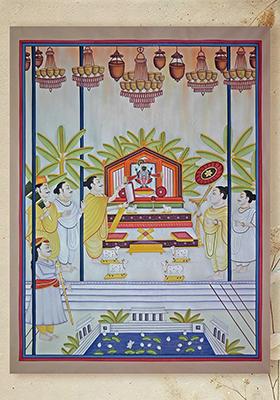 Gopashtami Darshan of Shrinathji Pichwai Painting